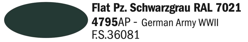 Italeri Flat Panzer Schwarzgrau RAL 7021 20ml