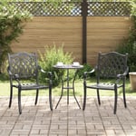 Utomhusstolar Svart Aluminium 56 x 55 x 92.5 cm Stadig