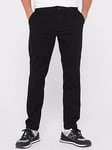 Jack & Jones Ollie Dave Regular Fit Chino Trousers - Black, Black, Size 30, Inside Leg Long, Men
