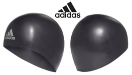 adidas Moulded Silicone 3D Swim Cap Black Medium *NEW