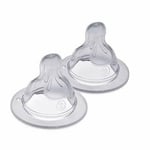 Teats Size 2, Suitable for 2+ Months,  Medium Flow Teats with Skinsoft Silicone,