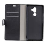 Mipcase Flip Phone Case for Nokia 7 Plus, Classic Simple Series Wallet Case with Card Slots, Leather Business Magnetic Closure Notebook Cover for Nokia 7 Plus (Black)