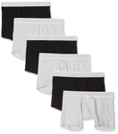 Maglev Essentials Bdx003m6 Shorts boxer Multicolore (Black, Grey Violet), 105 (Taille fabricant: 2XL), Lot de 6