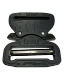 AustriAlpin 45mm 1.75" Pro Style Matt Black Cobra Buckle XL Bk Ears FY45MVF-XB