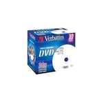 Verbatim DVD-R Recordable Disk Write-once Inkjet Printable Cased 16x 10 pack