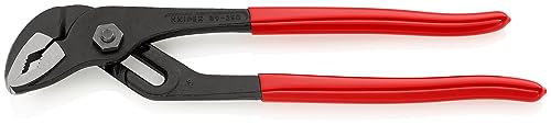Knipex Pince multiprise à crémaillère noire atramentisée, gainées en plastique 250 mm (carte LS/blister) 89 01 250 SB