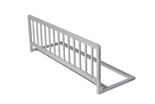 Safetots Barrière de Lit en Bois, Gris, 38cm de Hauteur x 110cm de Largeur, Barrière de Lit pour Bébé pour la Sécurité, Rail de Lit Enfant Sécurisé, Pré-Assemblé, Installation Facile