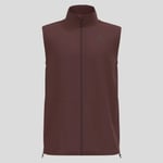 Odlo Zeroweight Warm Vest Herr L Brun - Värmande löparväst för kalla dagar, perfekt för träning och fritid.