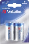 Verbatim C (LR14) Alkaline, 1,5 V batteri. 2-pak