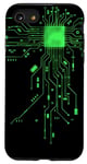 Coque pour iPhone SE (2020) / 7 / 8 CPU Cœur Processeur Circuit imprimé IA Geek Gamer Heart