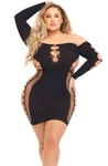 Diamond Drippin Dress Black Queen Size