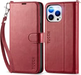 TUCCH Case for Iphone 14 Pro Max (6.7") 2022 5G, PU Leather Wallet Case with Wri
