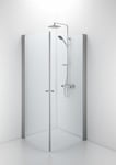 Contura Shower Space dusjdør, 67 cm, klart glass, aluminium profil