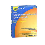 Sunmark Clear Nicotine Transdermal System Patches Step 2 14 mg 14 Each By Sunmar