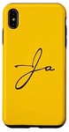 Coque pour iPhone XS Max Logo signature manuscrit avec couleur noire