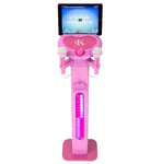 Easy Karaoke Bluetooth¸ Kids Singalong Pedestal Karaoke Machine ~ Pink