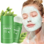 Green Tea Cleansing Mask Stick,Solid Mask,Deep Cleansing Mud,Green Tea Face Mask
