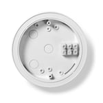 Montering av detektor | Diameter: 128 mm | Skruv och plugg | Vit