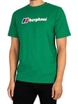 Berghaus Men's Organic Big Classic Logo T-Shirt, Verdant Green, XS