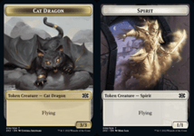 Cat Dragon // Spirit (Foil) [Token]