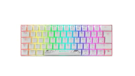 Newskill Pyros Speed Pro Series Ivory Clavier mécanique Gaming RGB Switches Kailh Speed Silver Linéaire