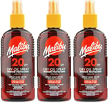 Malibu Dry Oil Spray SPF20 200ml | Sunscreen | UVA/UVB Protection X 3
