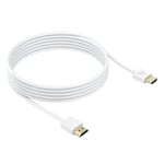 Original Xiaomi 4K HD HDMI Data Cable TV Video Cable with 24K Gold-plated Plug, Support 3D, Length: 3m(White)