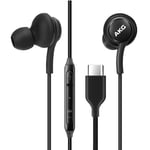 Hörlurar USB Typ C för Samsung Note 20 Ultra 10 Plus S22 s20+ S21 s20 FE