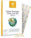 Healthspan Super Strength Cod Liver Oil 1,200Mg (120 Capsules) | Supports Heart,