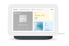 Google Enceinte intelligente Nest Hub 2è génération - Ecran connecté avec Assistant couleur Charbon