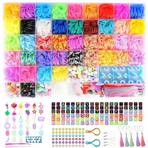 AOKITO 2500 Elastique Bracelet Kit, 32 Couleurs Bricolage Élastique