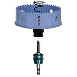 Bosch Professional Hole Saw Sheet Metal (Ø 83 mm) + 1x Power Change Plus Adapter (Socket 3/8" Hexagonal Shank, Incl. HSS-Co Drill Bit 7.15 x 65 mm)