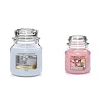 Yankee Candle Scented Candle | A Calm and Quiet Place Medium Jar Candle| Burn Time: Up to 75 Hours & Scented Candle | Fresh Cut Roses Medium Jar Candle| Burn Time: Up to 75 Hours