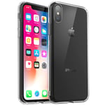 Migeec For iPhone X/XS Case - Crystal Clear Hybrid Material Covers Air Cushion Gel Bumper Technology Full Protection Phone cases for iPhone X/XS