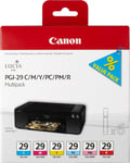 Original Canon PGI-29 Ink Cartridge Multipack (C/M/Y/PC/PM/R)