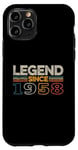 Coque pour iPhone 11 Pro Légende depuis 1958 Original Vintage Birthday Est legend