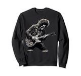 Skeleton Guitar Guy Rock And Roll Band Rock On Sweatshirt