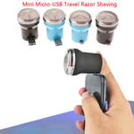 Portable Usb Electric Travel Razor Mini Micro-usb Smartphone Sha Black Ip