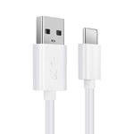 CELLONIC® USB cable 1m compatible with Netgear NightHawk M2, NightHawk M1 / Huawei E5573S-320 / GlocalMe G4 Pro Charging Cable USB C Type C to USB A 3.0 Data Cable 3A White PVC Lead USB Wire