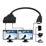Nouveau câble séparateur de câble HDMI 1 mâle vers double adaptateur HDMI 2 femelle répartiteur Y