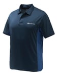 Beretta Beretta Unisex Flash Tech Polo Blue Total Eclipse M, Blue Total Eclipse