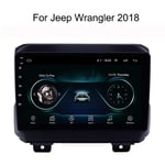 SADGE GPS Navi Navigation Lecteur Multimédia Auto Radio 9 Pouces - pour Jeep Wrangler 2018, avec Bluetooth WiFi à écran Tactile Voiture stéréo Double Din
