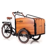 Elcykel Lådcykel EvoBike Cargo PRO 2021/2022, 374 Wh - Natural Wood