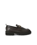 KG Kurt Geiger Womens Leather Morgan Loafers - Brown Leather (archived) - Size UK 4