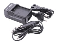 vhbw Chargeur de batterie compatible avec Nikon D5100, D5200, D5300, D5500, D5600 appareil photo digital, camcoder, DSLR- batterie d'action cam