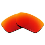 Hawkry SaltWater Proof Fire Red Replacement Lenses for-Oakley Fuel Cell