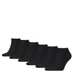 Tommy Hilfiger Men's Sneaker Socks Multipack (6 Pack), Black, 9-11