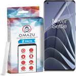 One plus 9 Pro-OMAZU Protection d'écran 3D Flex en TPU (2x films)Application très facile- Pas de Verre - Neuf
