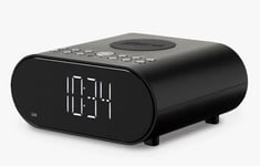 Roberts Ortus Charge DAB/DAB+/FM Alarm Clock Radio With Wireless Charger - Black