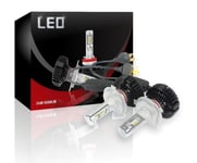 LED-konvertering 7 Plus, H4, 24W/lampa, 5500LM, 2-pack